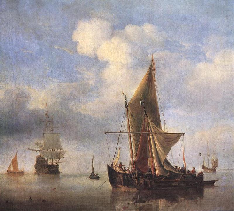 Calm Sea wet, VELDE, Willem van de, the Younger